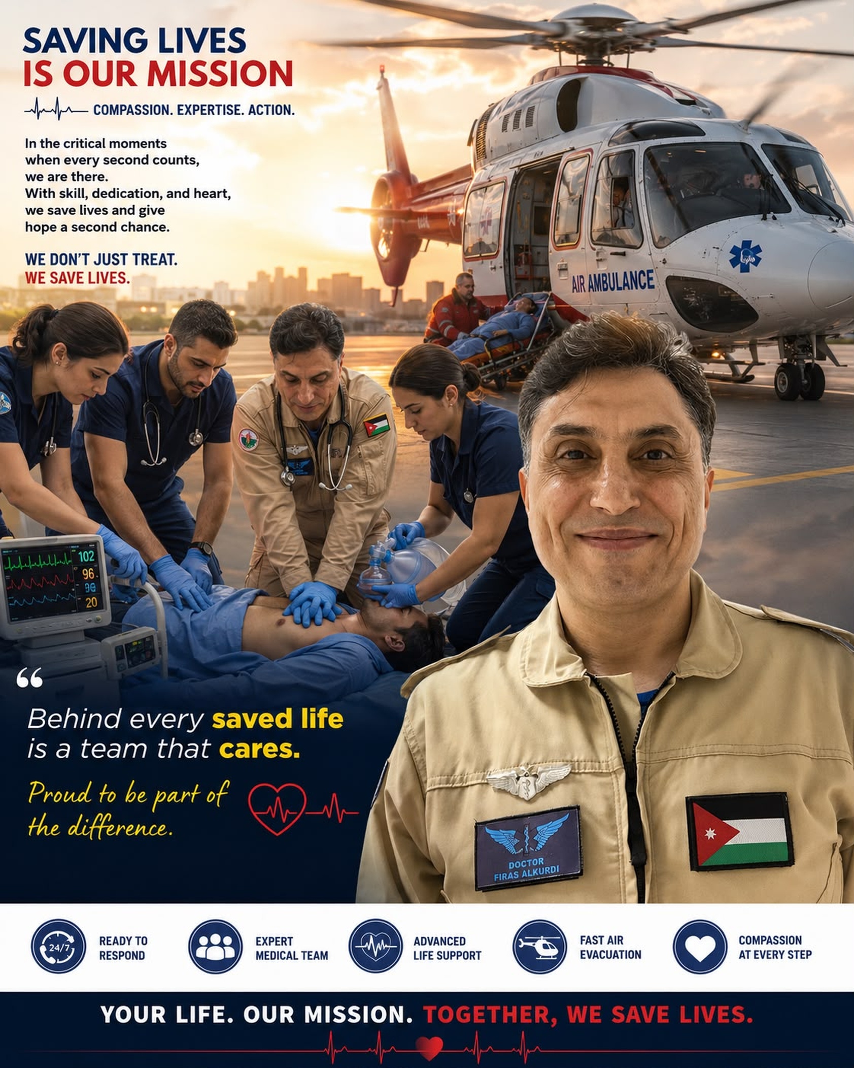Dr. Firas on mission
